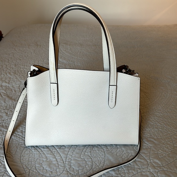 Coach White Leather Tote - Picture 3 of 10